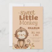 リトルモンキーボーイズ誕生日 招待状 (正面)