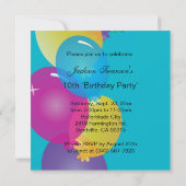 リトルモンキー子供の誕生日パーティー 招待状 (裏面)