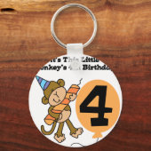 リトルモンキー4th誕生日Tシャツとギフト キーホルダー (正面)