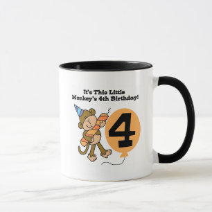 リトルモンキー4th誕生日Tシャツとギフト マグカップ