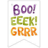 リトルモンスタカラフルー誕生日パーティー バンティングフラッグ (第1の旗)