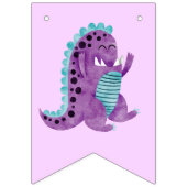 リトルモンスタカラフルー誕生日パーティー バンティングフラッグ (第3の旗)