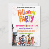 リトルモンスタズナイトアウト招待状フラットカード (正面)