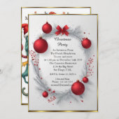 リトルモンスターのクリスマスパーティー とっても楽しいよ２ 招待状 (正面/裏面)