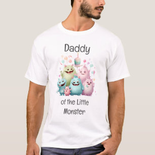 リトルモンスターのパパ お誕生日おめでとう Tシャツ