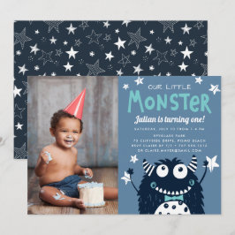 リトルモンスターの子供の誕生日パーティーの写真 招待状