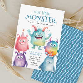 リトルモンスターの子供の誕生日パーティー 招待状