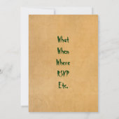 リトルモンスターの招待状 招待状 (裏面)