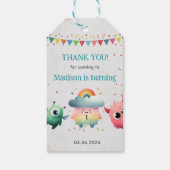 リトルモンスターをテーマにした誕生日パーティー ギフトタグ (裏面)