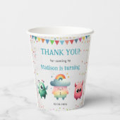 リトルモンスターをテーマにした誕生日パーティー 紙コップ (裏面)