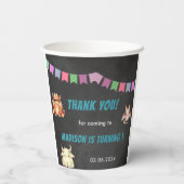 リトルモンスターをテーマにした誕生日パーティー 紙コップ (裏面)