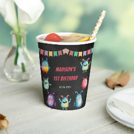 リトルモンスターをテーマにした誕生日パーティー 紙コップ