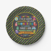 リトルモンスターシャルボード第1および第3共同誕生日 ペーパープレート (正面)