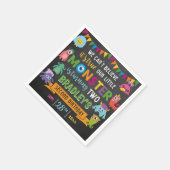 リトルモンスターシャルボード2nd誕生日パーティー スタンダードカクテルナプキン (角)