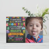 リトルモンスターシャルボード4thバースデーフォト 招待状 (スタンド正面)