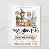 リトルモンスターズのユナイト – ハロウィお洒落ーン 招待状 (正面)