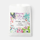 リトルモンスターズ子供の誕生日パーティーフェイバーバッグ フェイバーバッグ (正面)