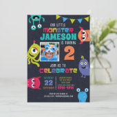 リトルモンスターズ誕生日パーティーへの招待 招待状 (スタンド正面)