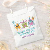 リトルモンスターズ誕生日パーティー フェイバーバッグ (クリップ留めされた状態)