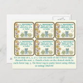 リトルモンスターズ パーティーフェイバータグ ポストカード (正面/裏面)