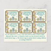 リトルモンスターズ パーティーフェイバータグ ポストカード (正面)