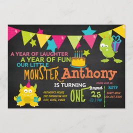 リトルモンスターターンワン誕生日招待状 招待状