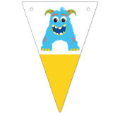 リトルモンスターハッピーバースデーパーティーデコール バンティングフラッグ (第2の旗)