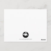 リトルモンスターハロウィントリック・オア・トリートはがき ポストカード (裏面)