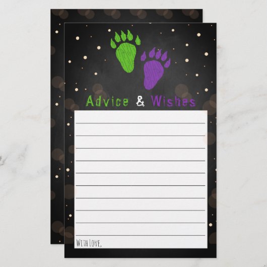 リトルモンスターハロウィーンジェンダーがパーティーを明かす (正面/裏面)