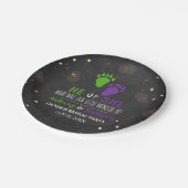 リトルモンスターハロウィーンジェンダーがパーティーを明かす ペーパープレート (アングル)