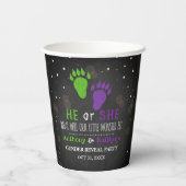 リトルモンスターハロウィーンジェンダーがパーティーを明かす 紙コップ (裏面)