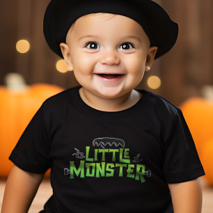 リトルモンスターハロウィーンファミリーマッおもしろいチング トドラーTシャツ