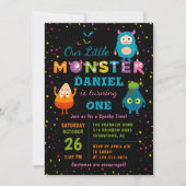 リトルモンスターハロウィーン衣装バースデーパーティー 招待状 (正面)