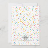 リトルモンスターバースデーパーティーへの招待 招待状 (裏面)