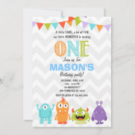 リトルモンスターバースデーパーティーへの招待 招待状