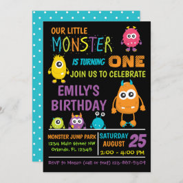 リトルモンスターバースデーパーティー招待状 招待状