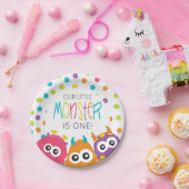 リトルモンスターバースデーパーティー紙プレート ペーパープレート (パーティー)