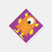 リトルモンスターバースデーパーティー スタンダードカクテルナプキン (角)