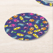 リトルモンスターバースデーパーティー ラウンドペーパーコースター (アングル)
