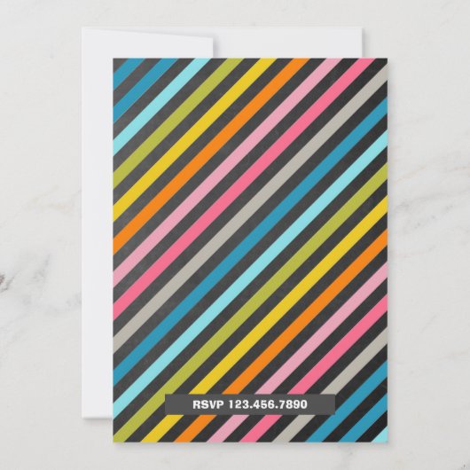 リトルモンスターファーストバースデーパーティーへの招待 招待状 (裏面)