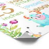 リトルモンスターファースト誕生日の看板 ポスター (角)