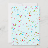 リトルモンスターボーイ1歳の誕生日招待状 招待状 (裏面)