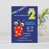 リトルモンスターボーイ2nd誕生日パーティー 招待状 (スタンド正面)