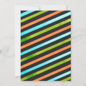 リトルモンスターワンバースデーパーティの招待状ボーイ 招待状 (裏面)