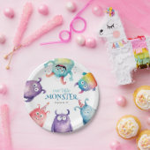 リトルモンスター子供の誕生日パーティー ペーパープレート (パーティー)