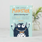 リトルモンスター子供の誕生日パーティー 招待状 (スタンド正面)