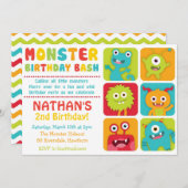 リトルモンスター招待状/リトルモンスター招待状 招待状 (正面/裏面)