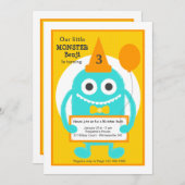 リトルモンスター招待状 招待状 (正面/裏面)