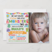 リトルモンスター2ndバースデーフォト 招待状 (正面)