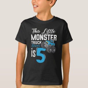 リトルモンスター·トラック·ドライバー5誕生日 Tシャツ